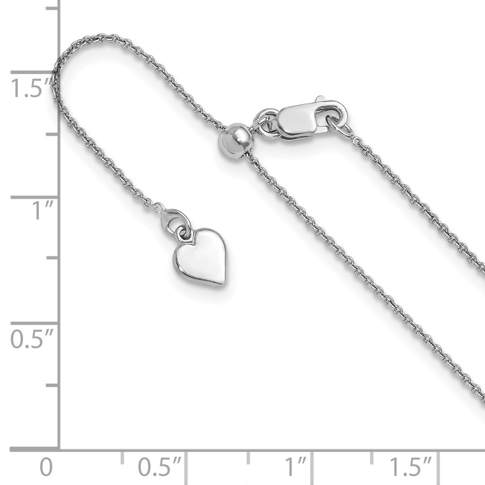 Sterlingsilber Verstellbar.95mm Erbs Halskette