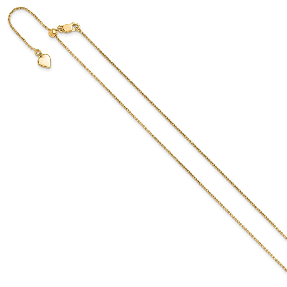 Vergoldet Sterlingsilber Verstellbar.95mm Erbs Halskette