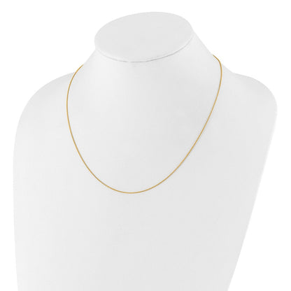 Vergoldet Sterlingsilber Verstellbar.95mm Erbs Halskette