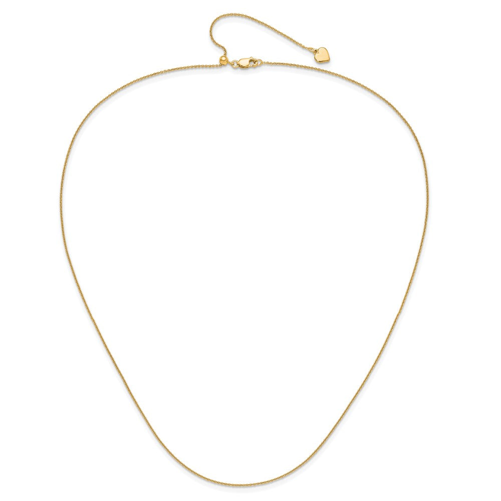 Vergoldet Sterlingsilber Verstellbar.95mm Erbs Halskette