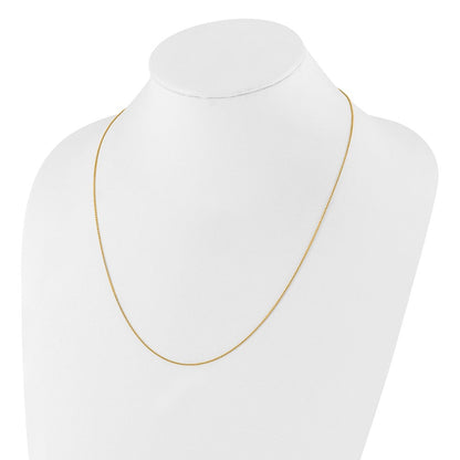 Vergoldet Sterlingsilber Verstellbar.95mm Erbs Halskette