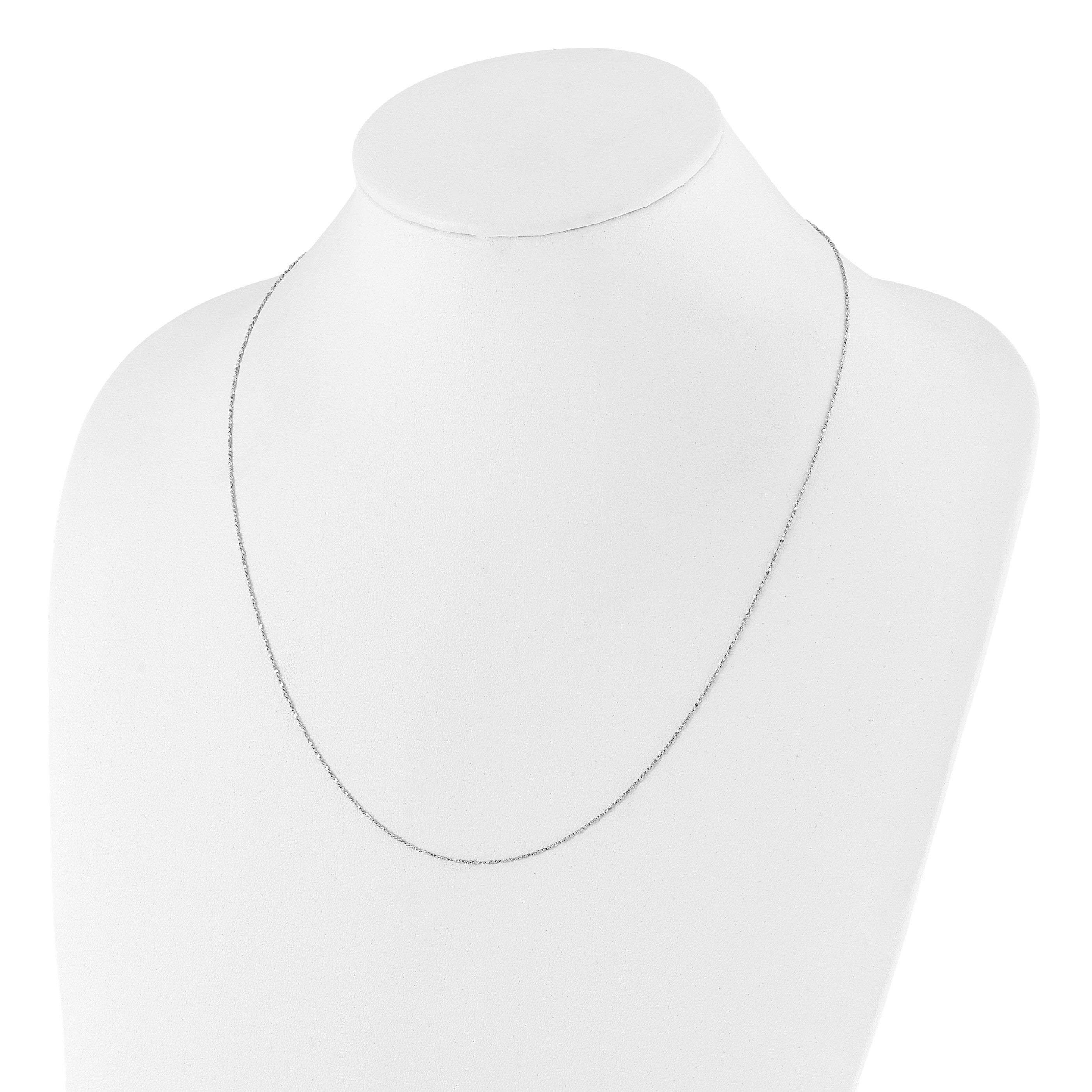 Sterlingsilber Verstellbar.95mm Singapurkette Halskette