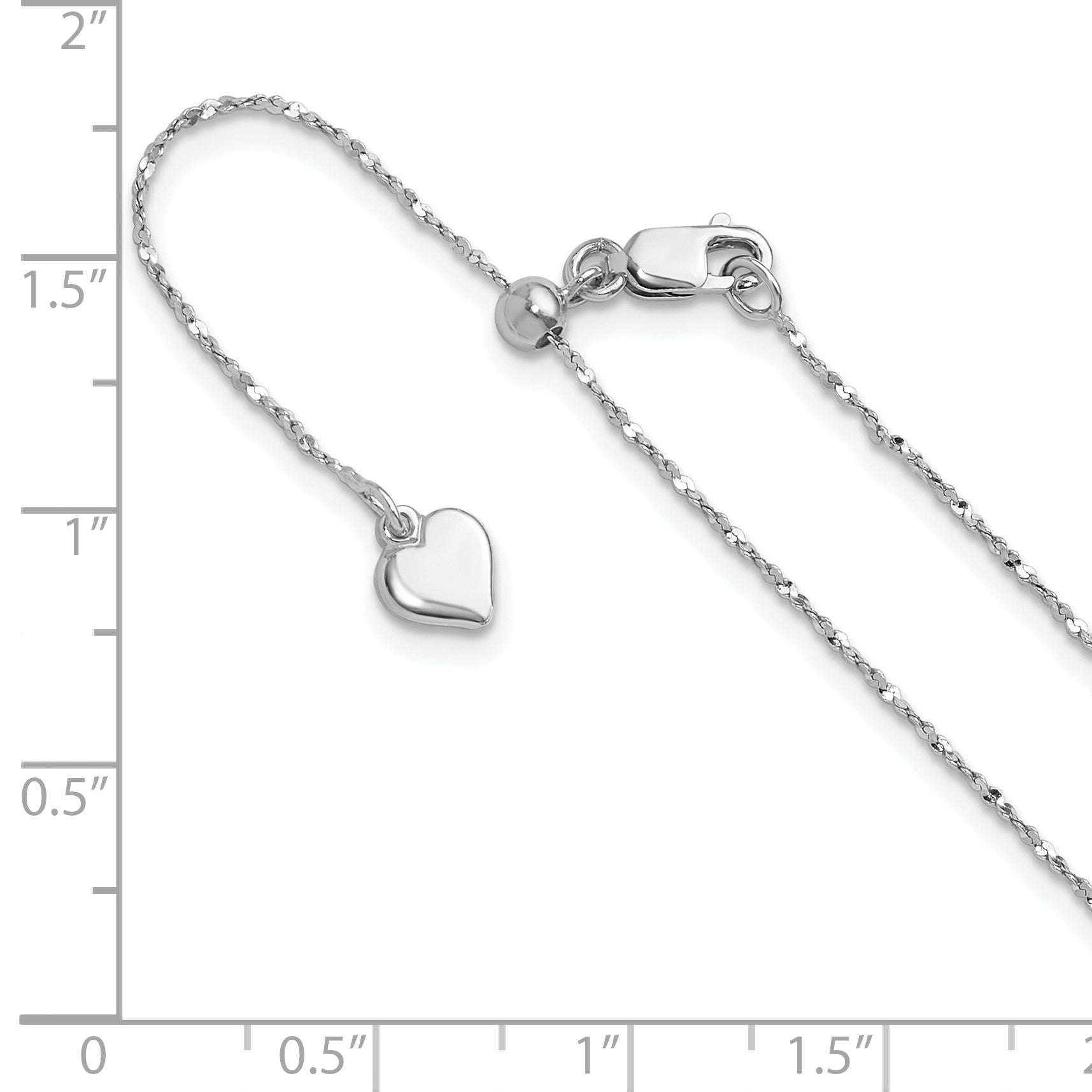 Sterlingsilber Verstellbar.95mm Singapurkette Halskette