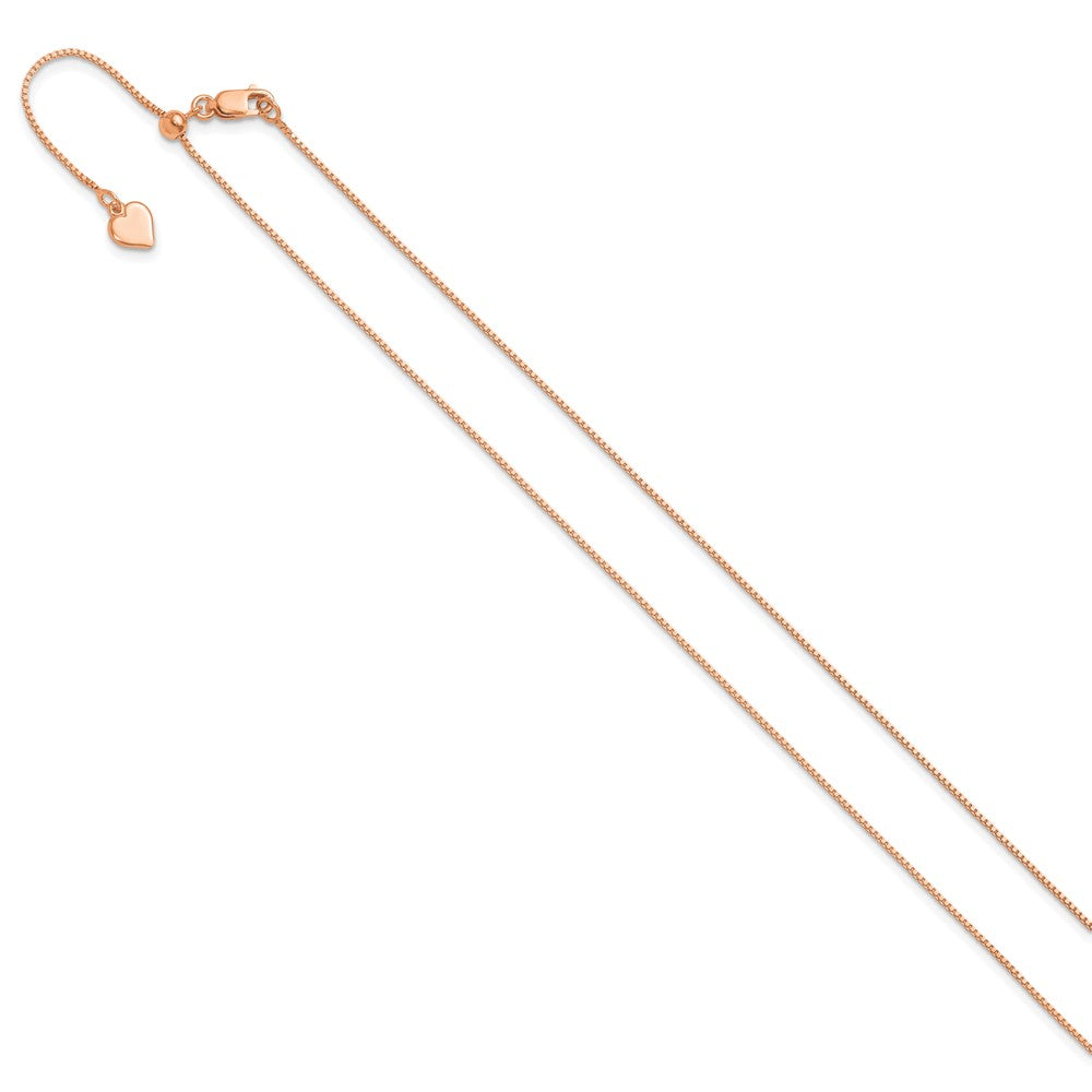 Sterlingsilber Rose Vergoldet Verstellbar.85mm Venezianer Halskette