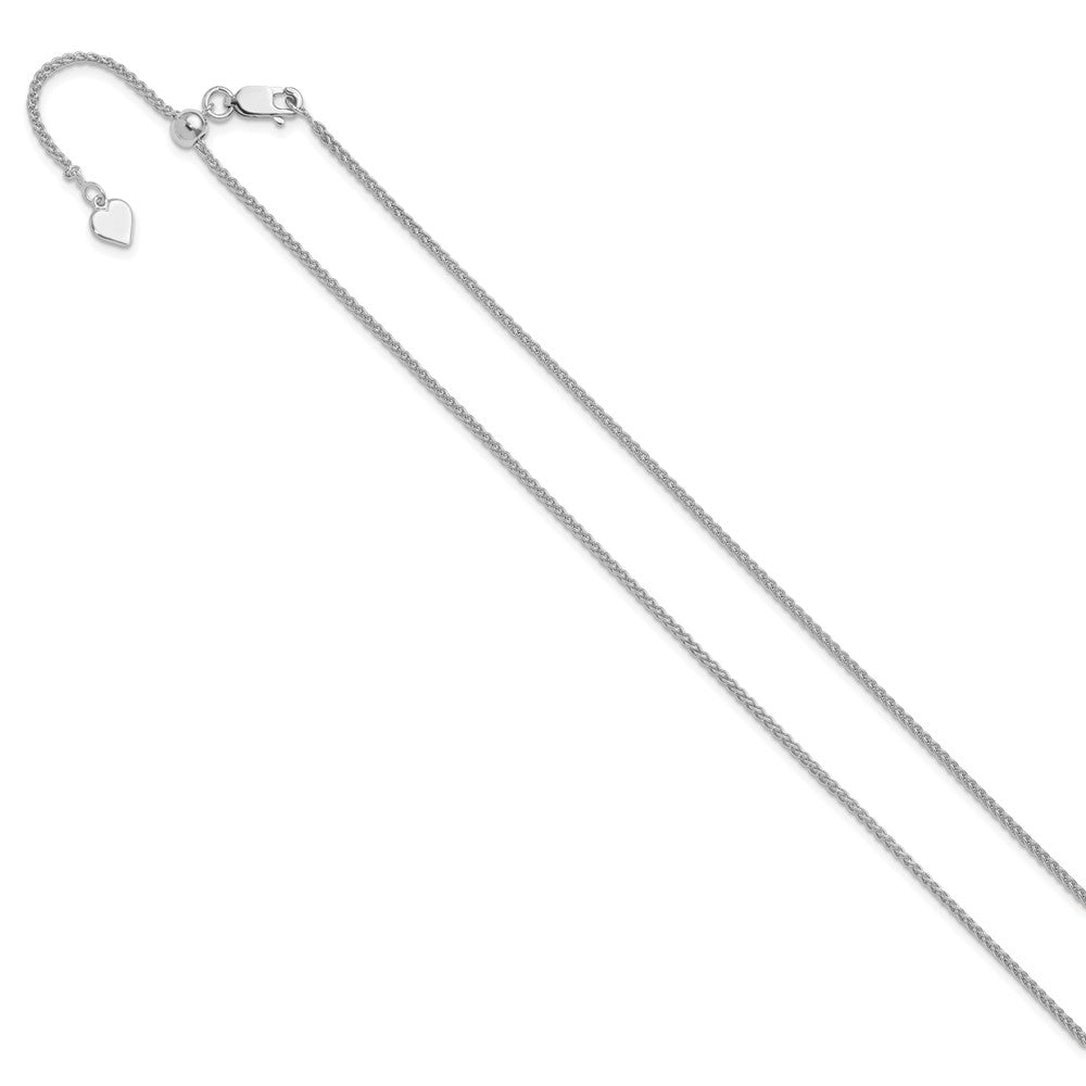Sterlingsilber Verstellbar 1.5mm Ährenkette Halskette