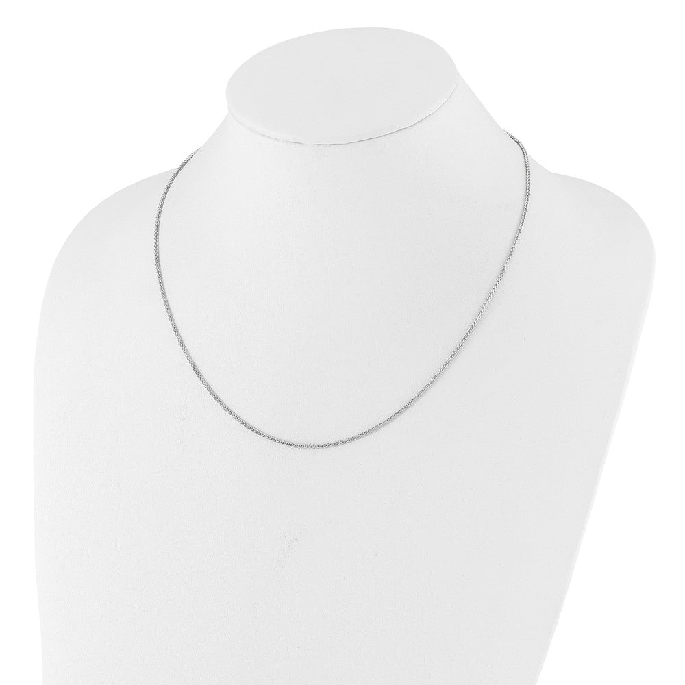Sterlingsilber Verstellbar 1.5mm Ährenkette Halskette