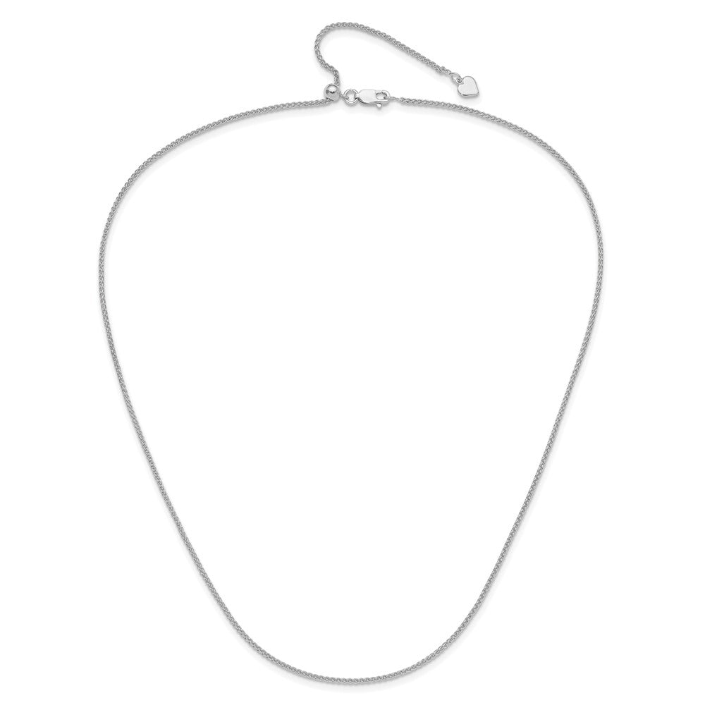 Sterlingsilber Verstellbar 1.5mm Ährenkette Halskette