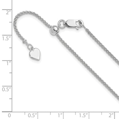 Sterlingsilber Verstellbar 1.5mm Ährenkette Halskette
