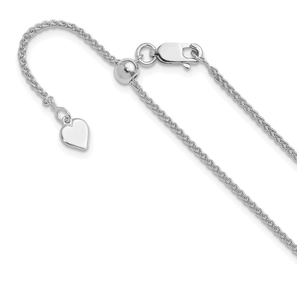 Sterlingsilber Verstellbar 1.5mm Ährenkette Halskette