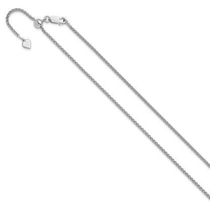 Sterlingsilber Verstellbar 1.9mm Ährenkette Halskette