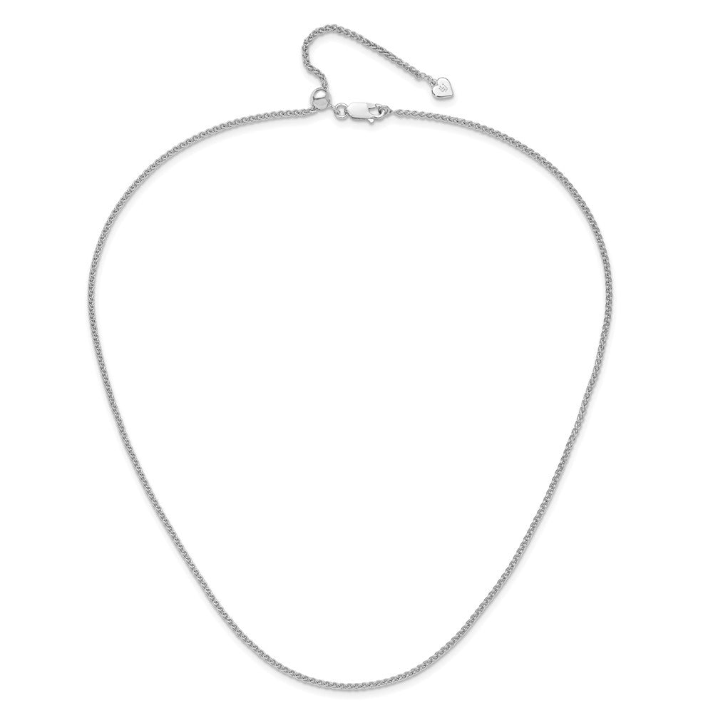 Sterlingsilber Verstellbar 1.9mm Ährenkette Halskette