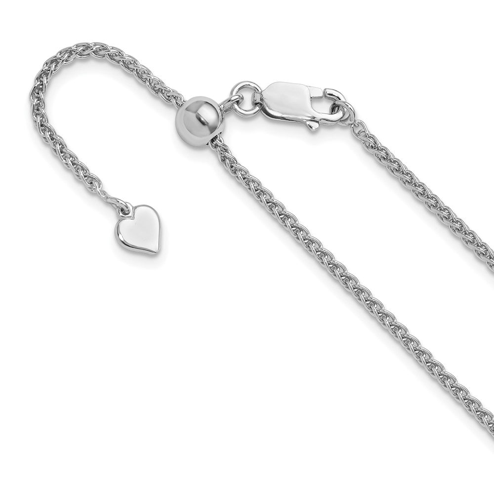 Sterlingsilber Verstellbar 1.9mm Ährenkette Halskette
