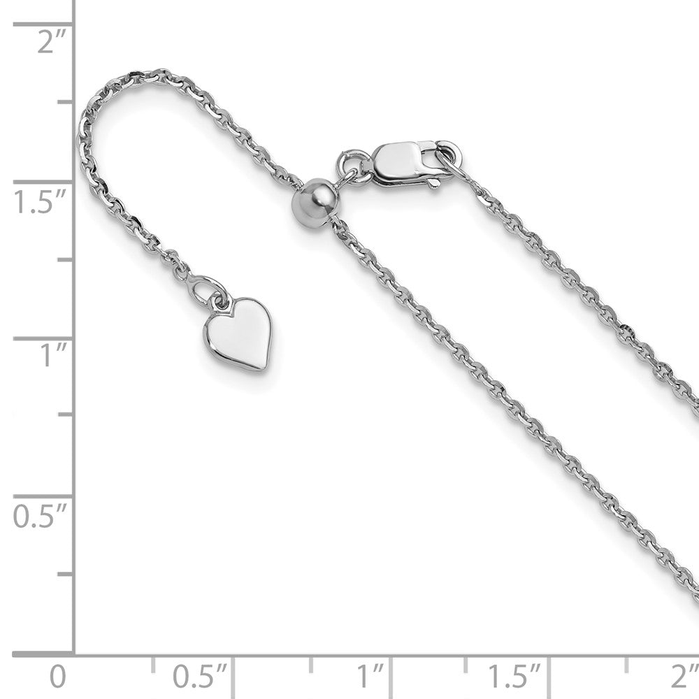 Sterlingsilber Verstellbar 1.75mm Ankerkette Halskette