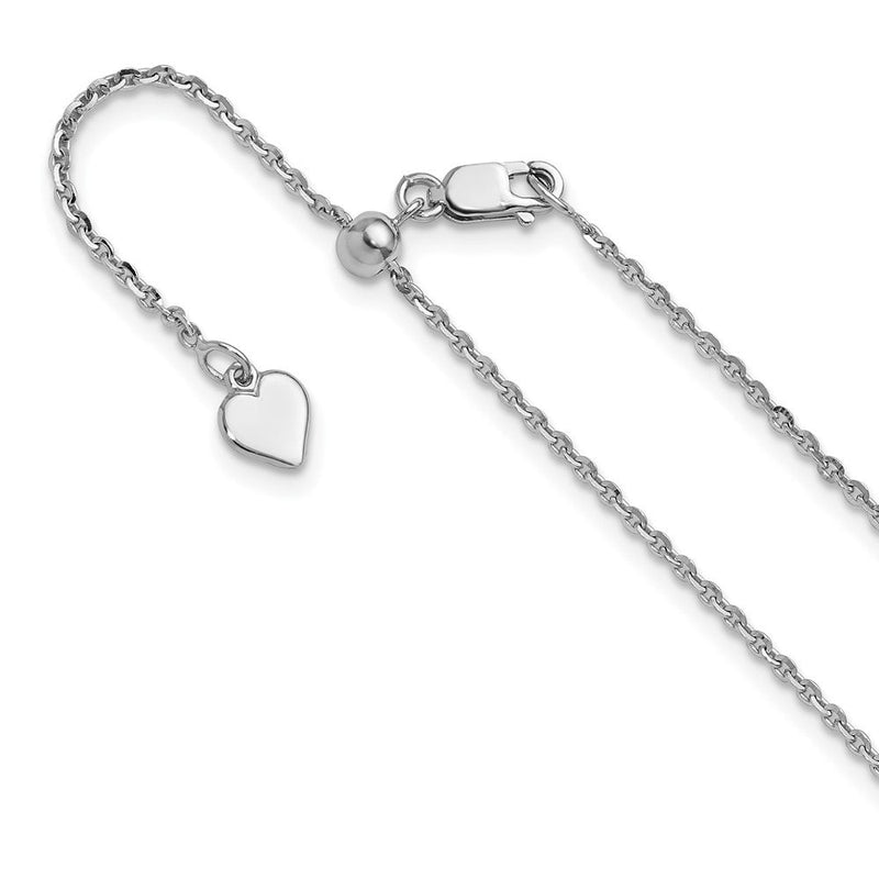 Sterlingsilber Verstellbar 1.75mm Ankerkette Halskette
