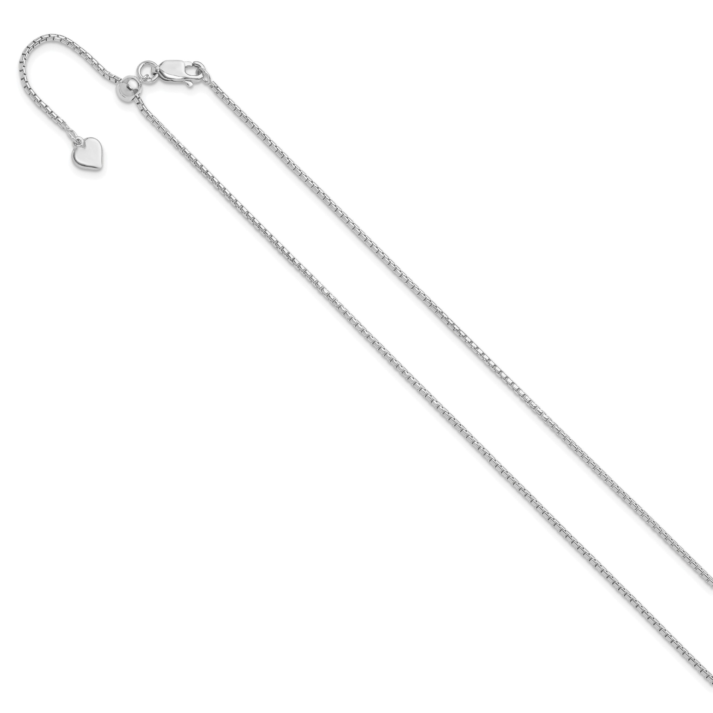 Sterlingsilber Verstellbar 1.25mm Rund Venezianer Halskette