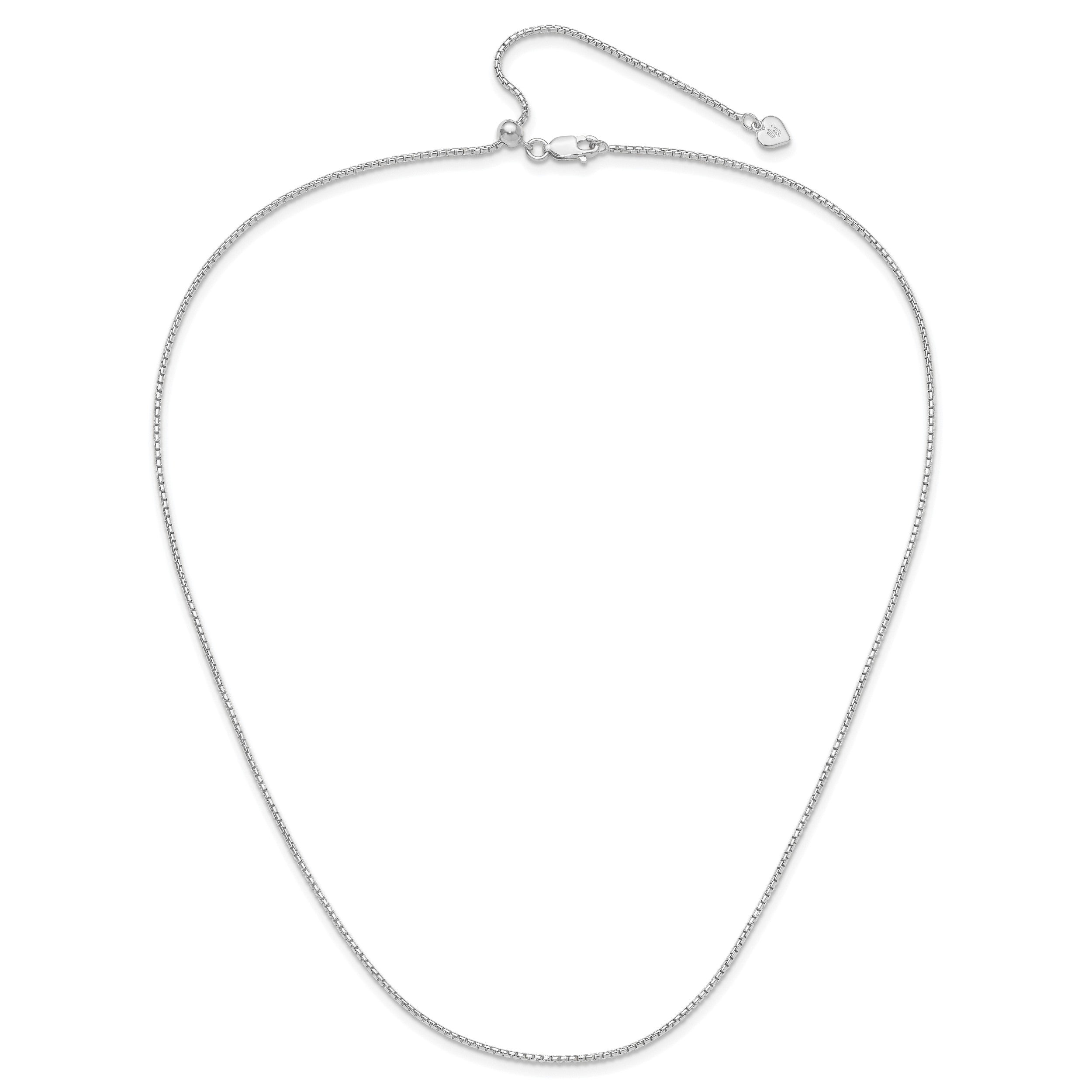 Sterlingsilber Verstellbar 1.25mm Rund Venezianer Halskette