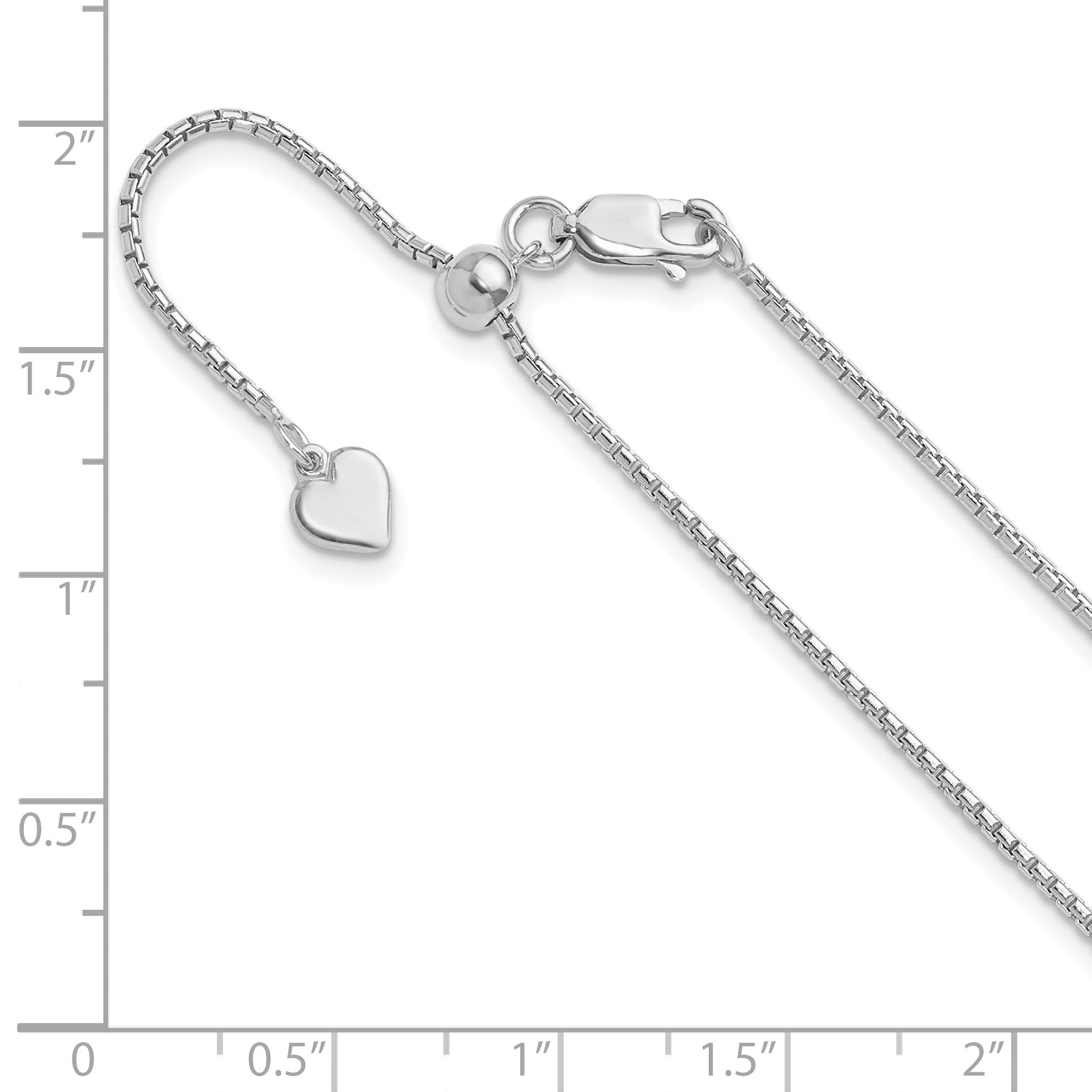 Sterlingsilber Verstellbar 1.25mm Rund Venezianer Halskette