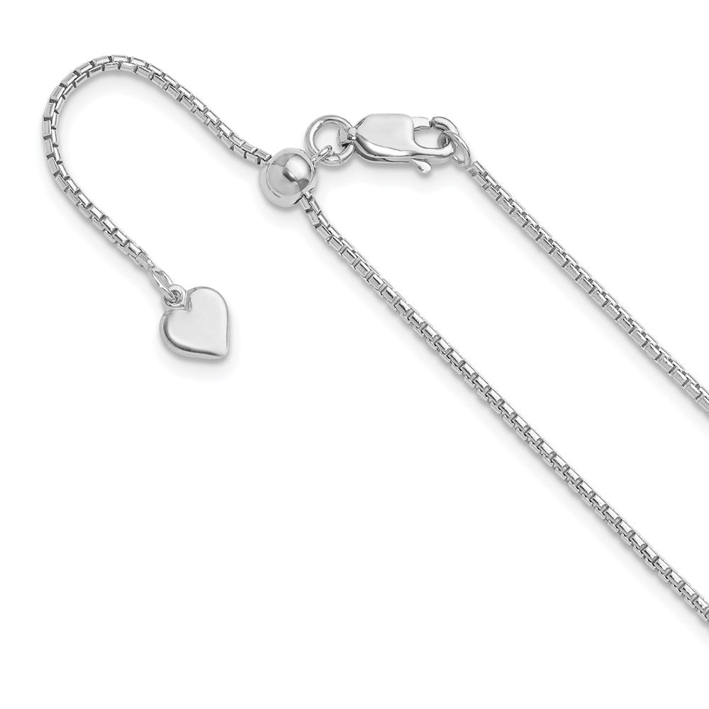 Sterlingsilber Verstellbar 1.25mm Rund Venezianer Halskette