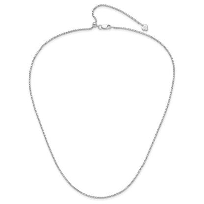 Sterlingsilber Verstellbar 1.5mm Rund Venezianer Halskette