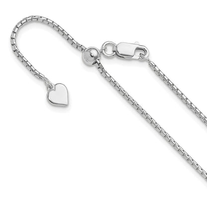 Sterlingsilber Verstellbar 1.5mm Rund Venezianer Halskette