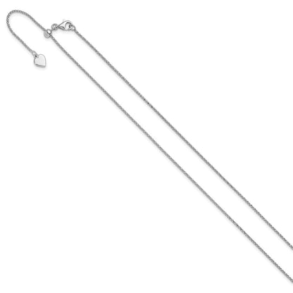Sterlingsilber Verstellbar 1.2mm Popcorn Halskette