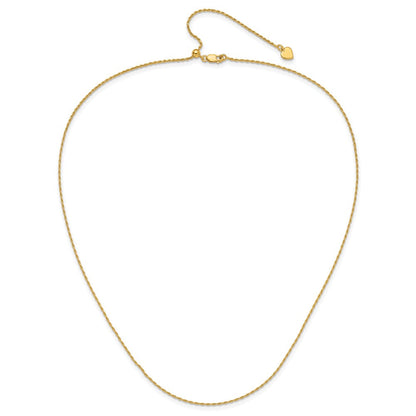 Sterlingsilber Vergoldet Verstellbar 1.2mm Diamantiert Kordel Halskette