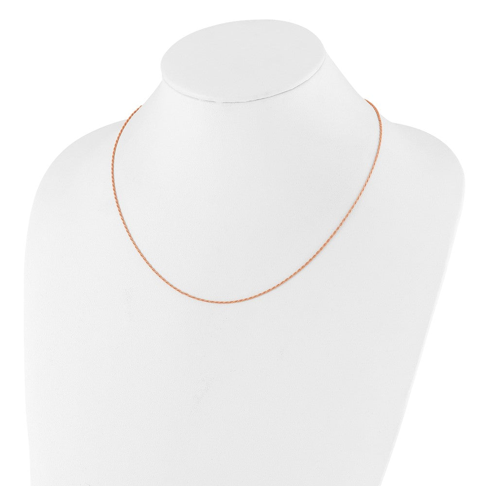 Sterlingsilber Rose Vergoldet Verstellbar 1.2mm Diamantiert Kordel Halskette