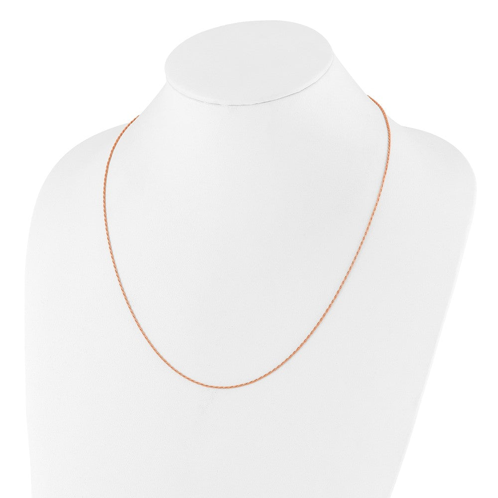 Sterlingsilber Rose Vergoldet Verstellbar 1.2mm Diamantiert Kordel Halskette