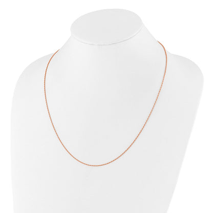 Sterlingsilber Rose Vergoldet Verstellbar 1.2mm Diamantiert Kordel Halskette