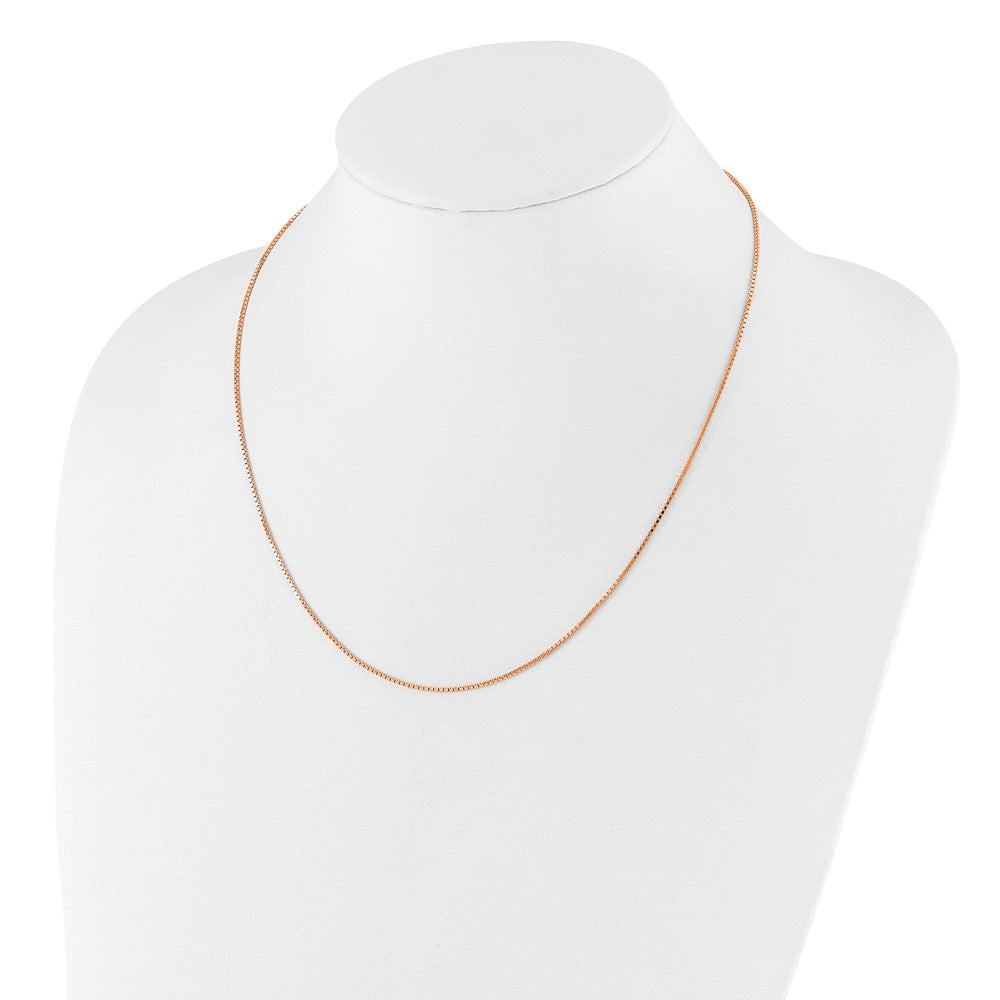 Sterlingsilber Rose Vergoldet Verstellbar 1.1mm Venezianer Halskette