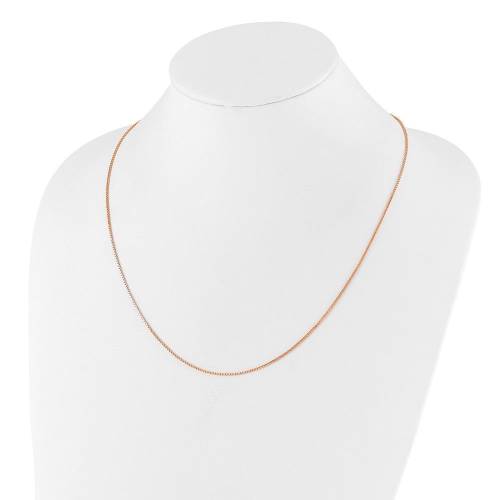 Sterlingsilber Rose Vergoldet Verstellbar 1.1mm Venezianer Halskette