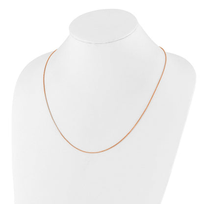 Sterlingsilber Rose Vergoldet Verstellbar 1.1mm Venezianer Halskette