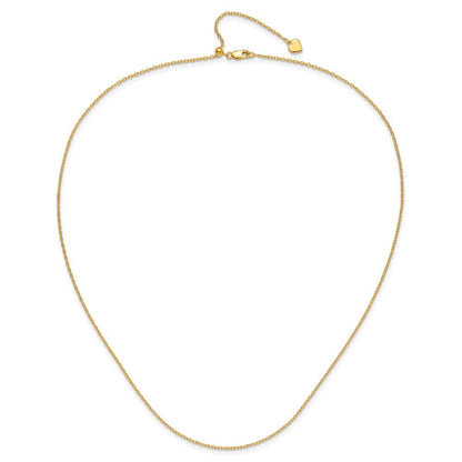 Sterlingsilber Vergoldet Verstellbar 1.4mm Ankerkette Halskette