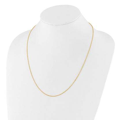 Sterlingsilber Vergoldet Verstellbar 1.4mm Ankerkette Halskette