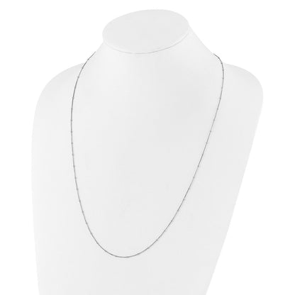 Sterlingsilber Verstellbar 1.5mm Gekugelt Diamantiert Venezianer Halskette