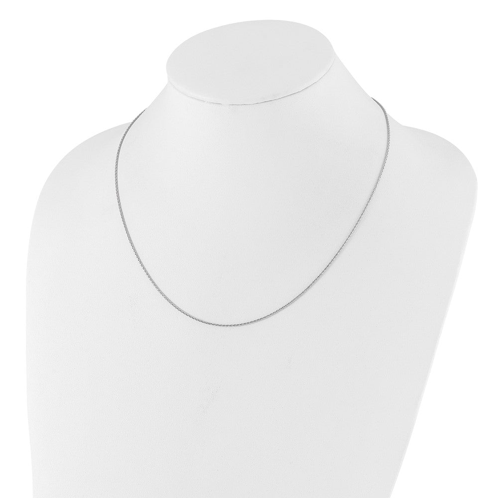 Sterlingsilber Verstellbar 1.1mm Diamantiert Ährenkette Halskette