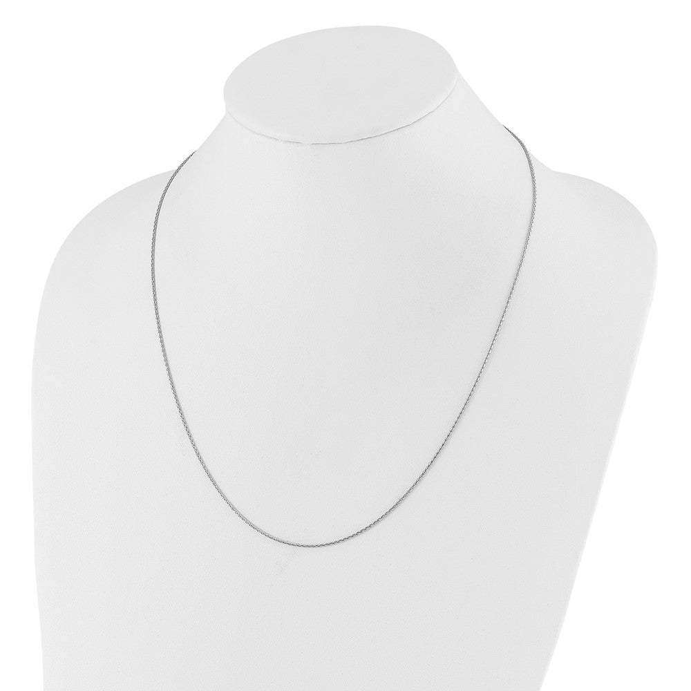 Sterlingsilber Verstellbar 1.1mm Diamantiert Ährenkette Halskette