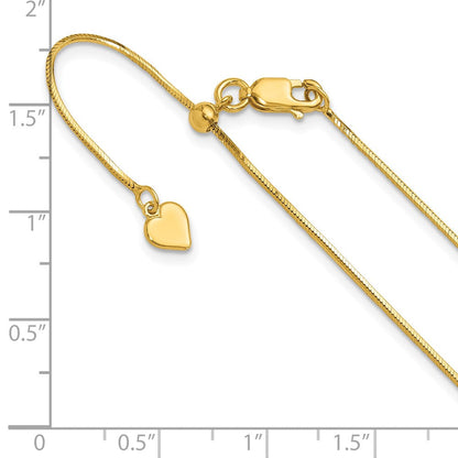 Vergoldet Sterlingsilber Verstellbar 1mm Diamantiert Quadratisch Schlange Halskette
