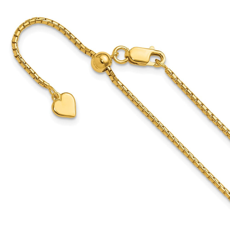Vergoldet Sterlingsilber Verstellbar 1.5mm Rund Venezianer Halskette