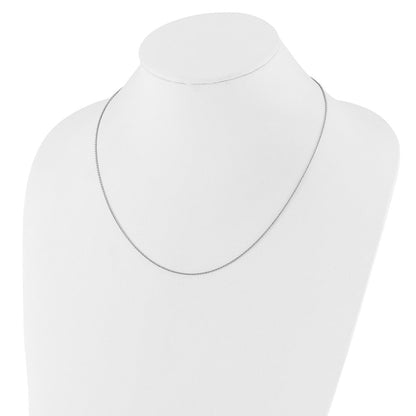 Sterlingsilber Rhodiniert Verstellbar 1.3mm Erbs Halskette