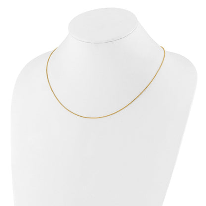 Sterlingsilber Vergoldet Verstellbar.95mm Venezianer Halskette