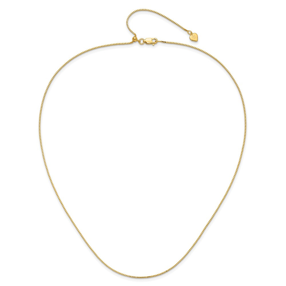 Sterlingsilber Vergoldet Verstellbar.95mm Venezianer Halskette