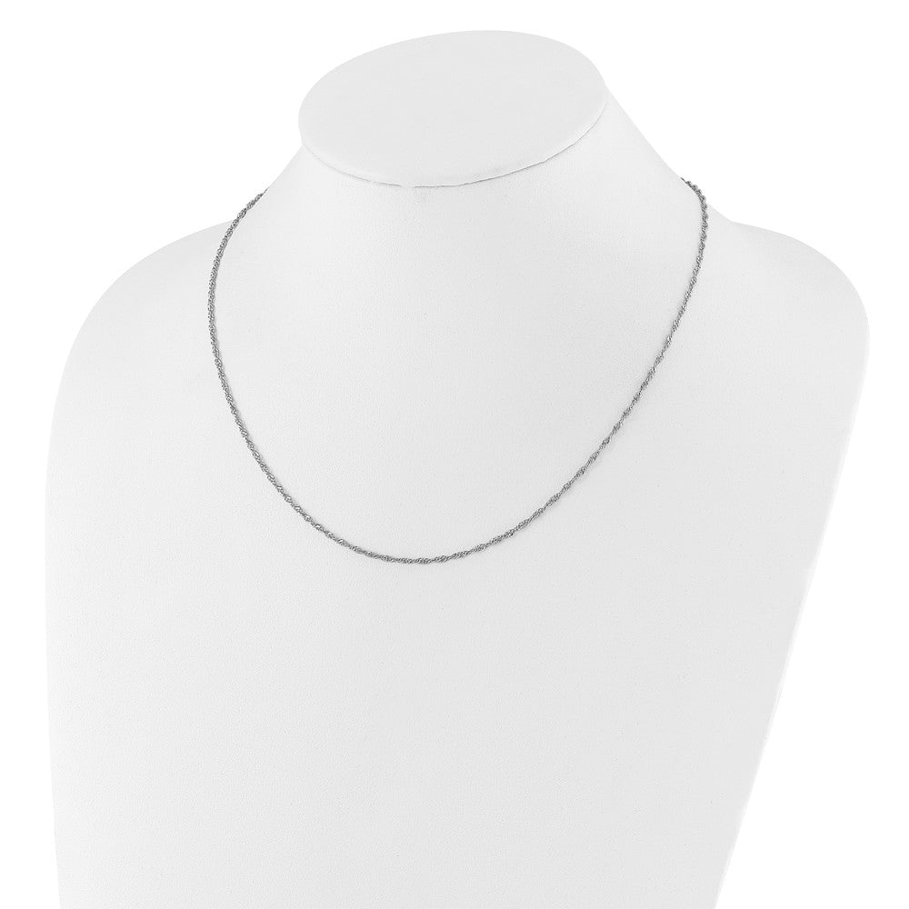 Sterlingsilber Verstellbar 1.6mm Singapurkette Halskette