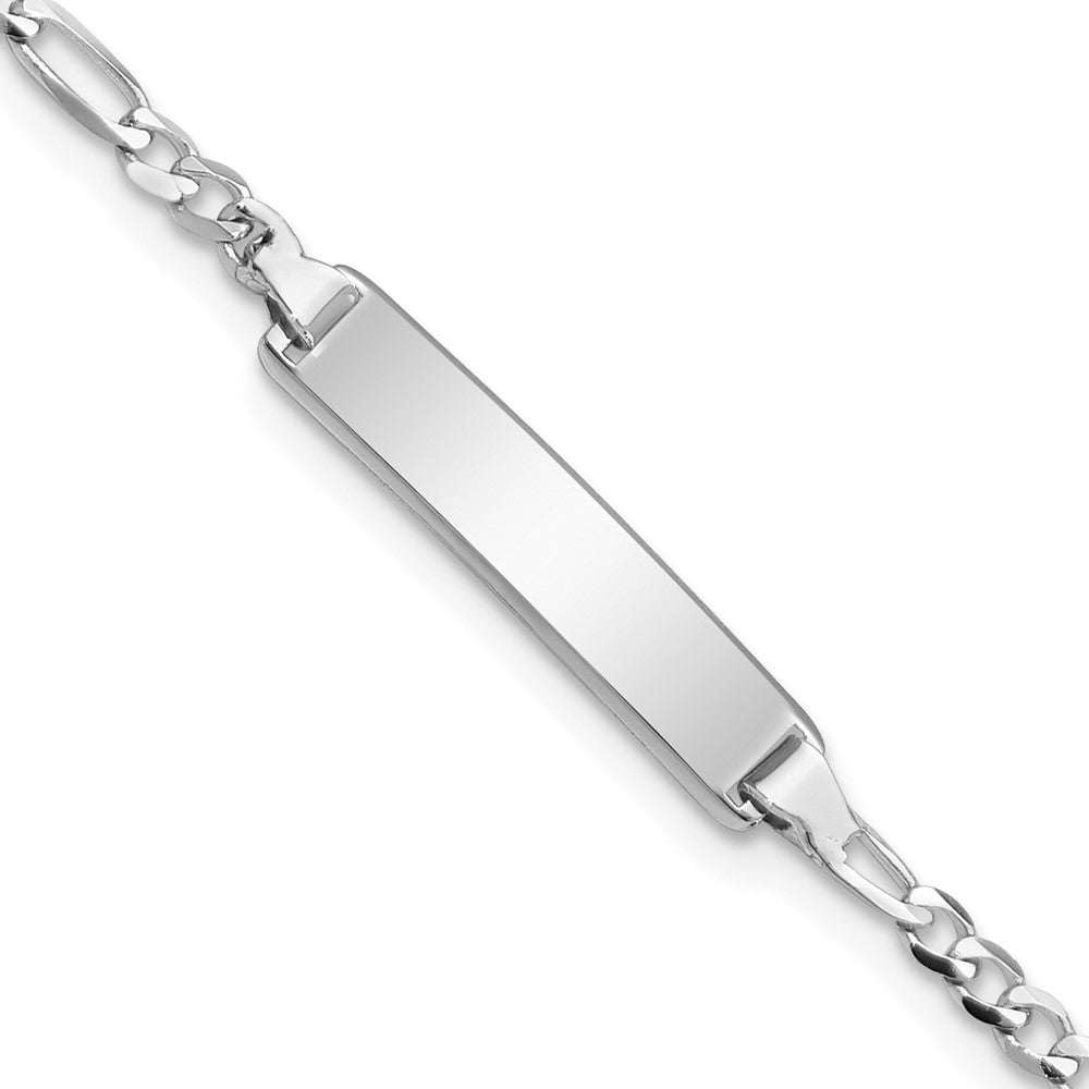 14K Wg Figaro Glieder Id Armband