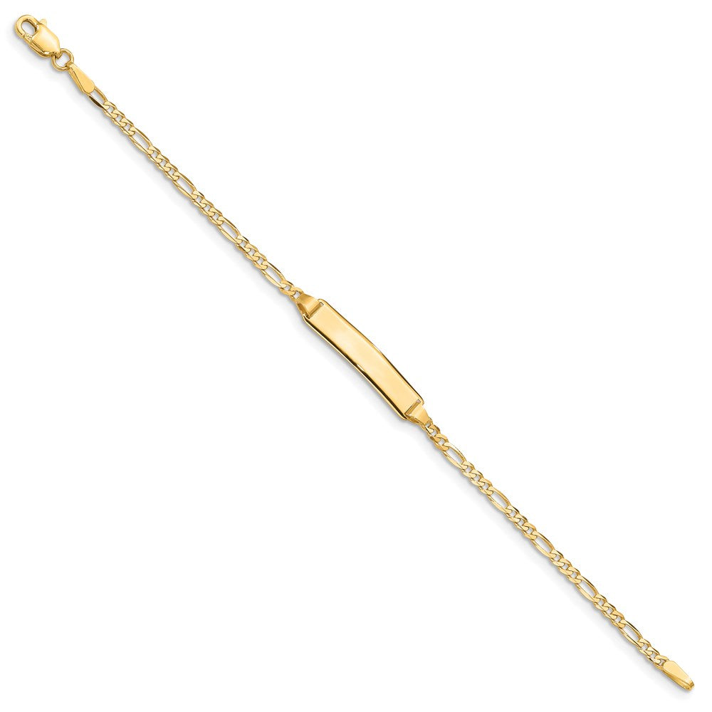 14K Baby Figaro Id Armband