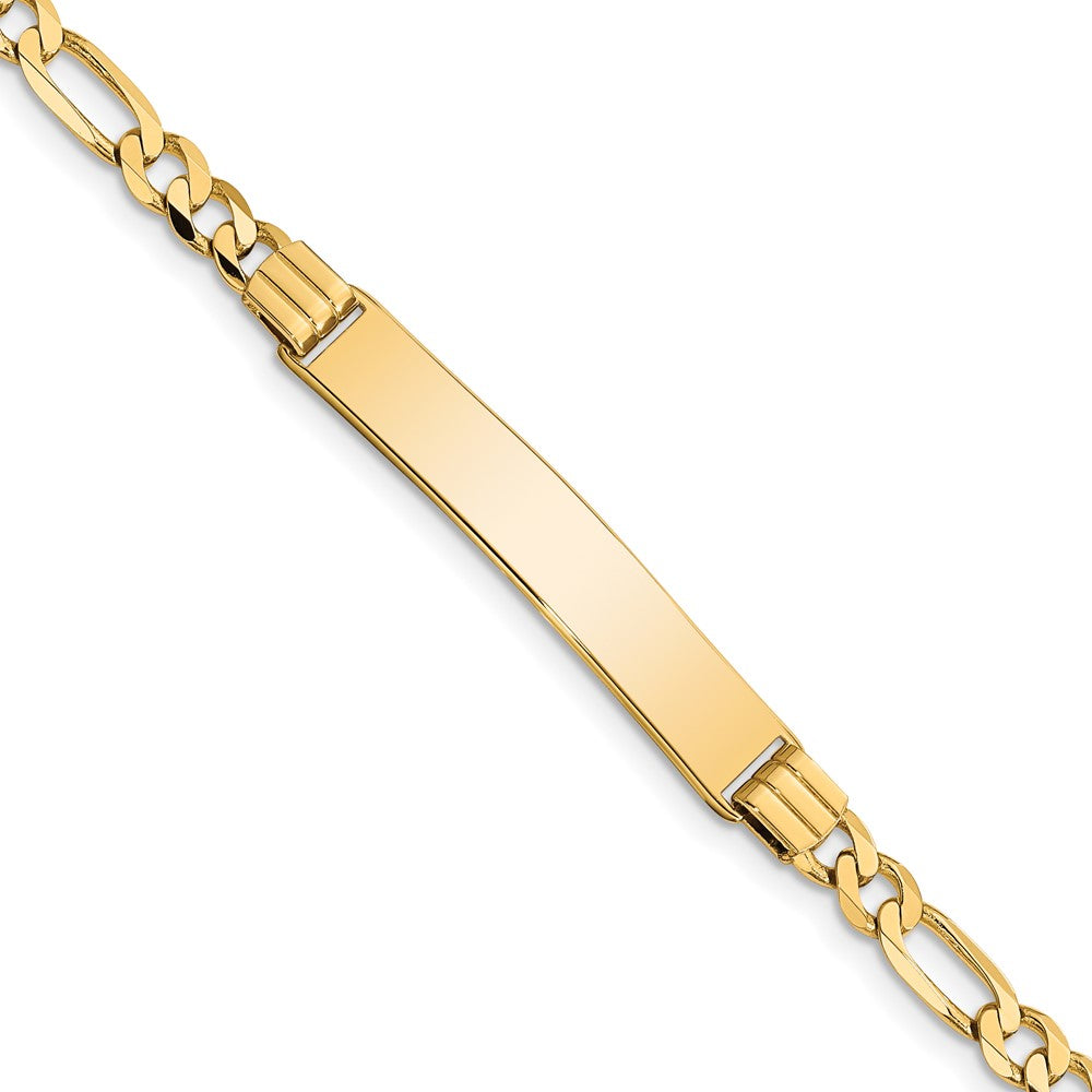 14K Figaro Id Armband
