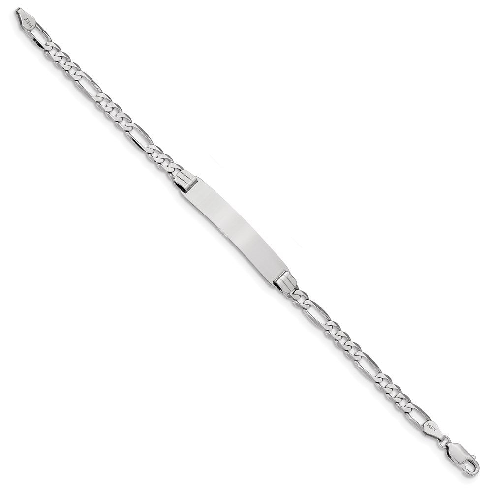 14K Wg Figaro Glieder Id Armband