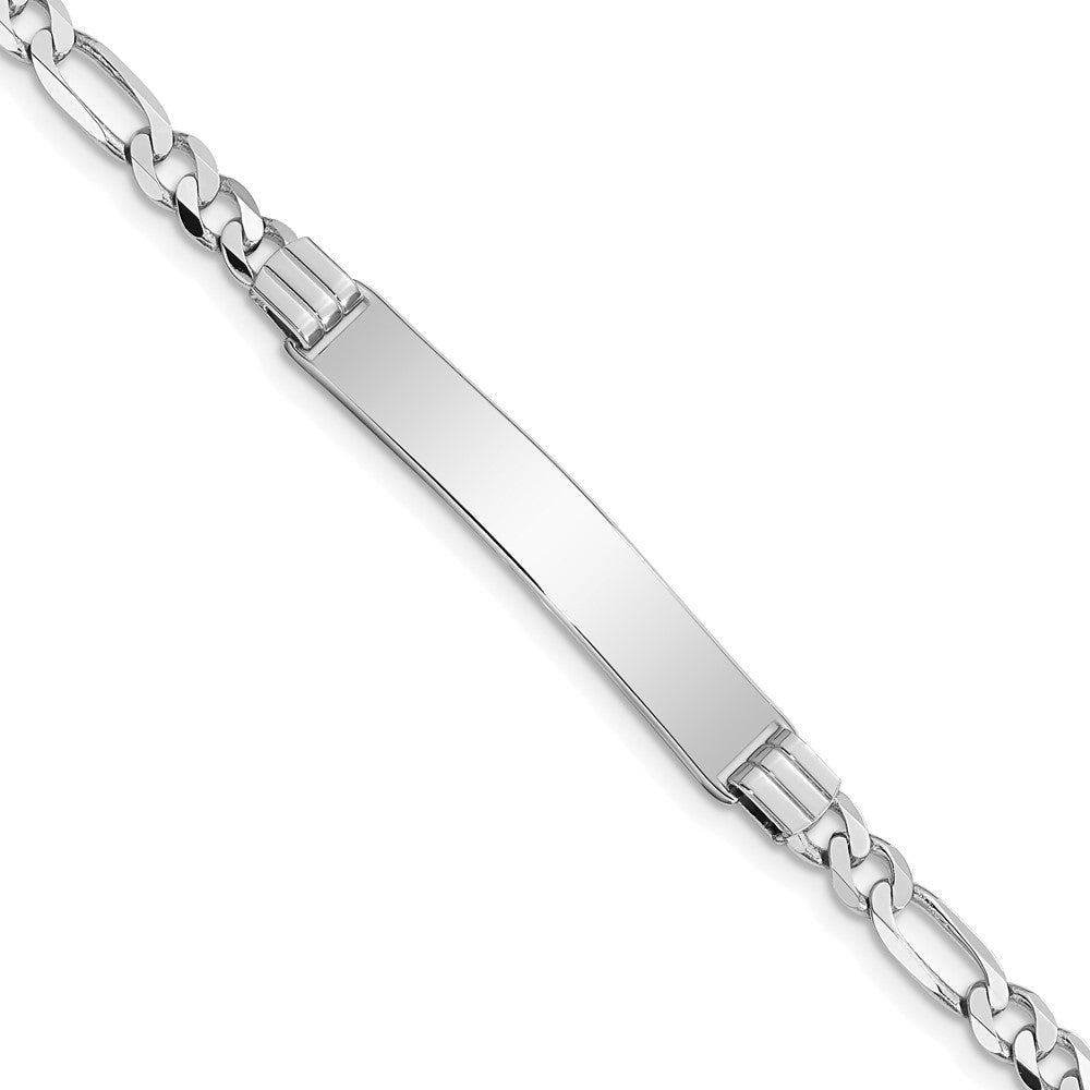 14K Wg Figaro Glieder Id Armband