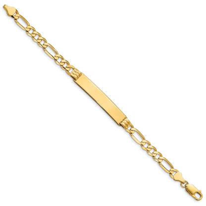 14K Figaro Id Armband