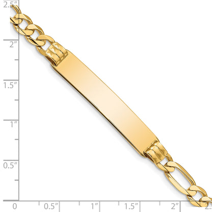 14K Figaro Id Armband
